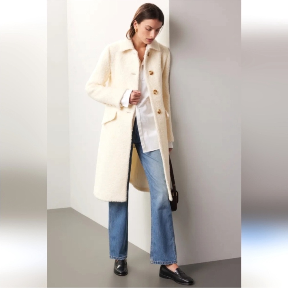 Marina Moscone x RTR Shearling Coat, Size: 16